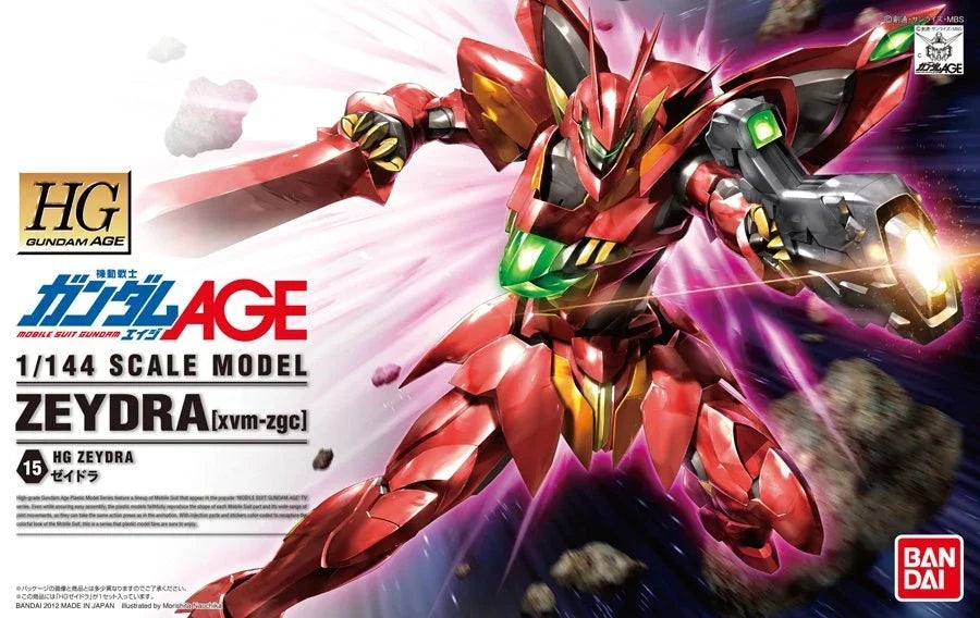 Gundam 1/144 HG AGE #15 xvm-zgc Zeydra Model Kit