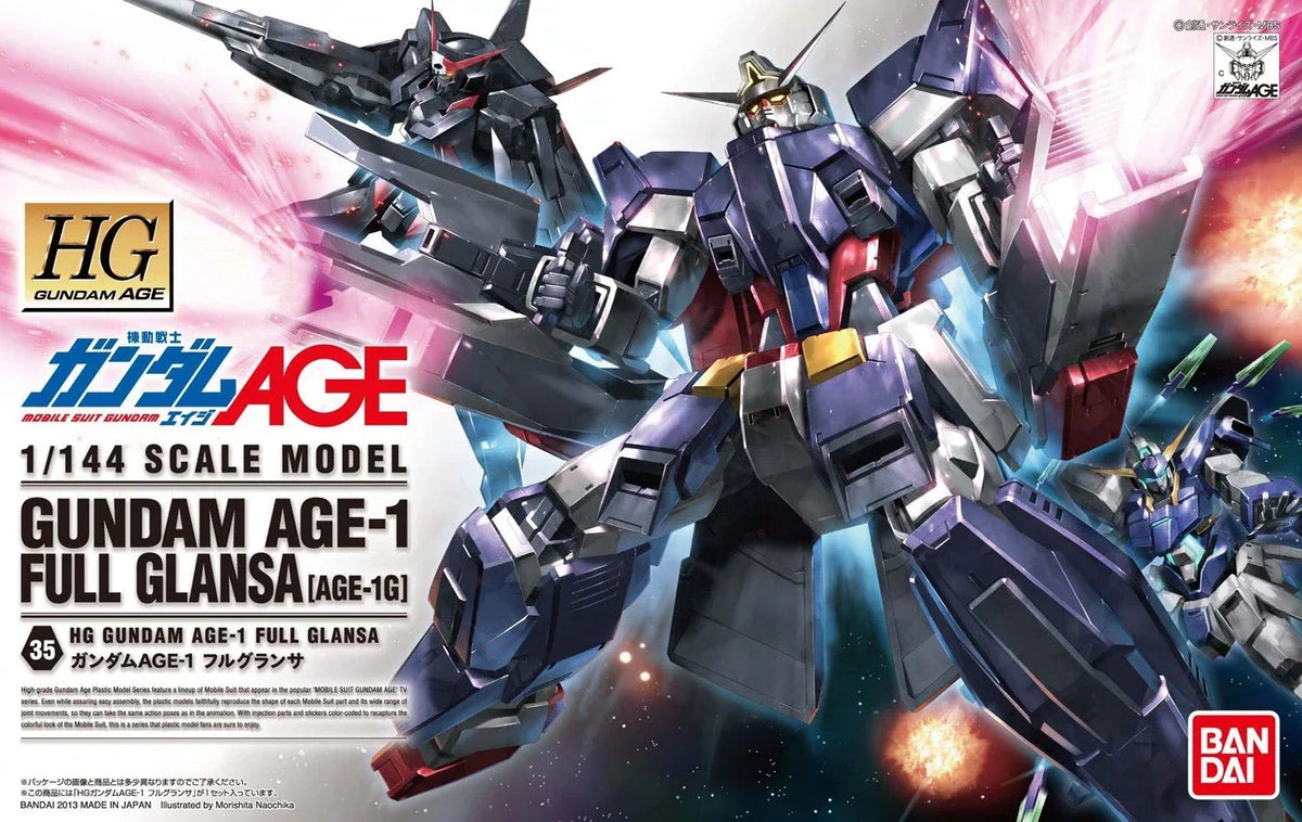 Gundam 1/144 HG AGE #35 AGE-1G Gundam AGE-1 Full Glansa Model Kit