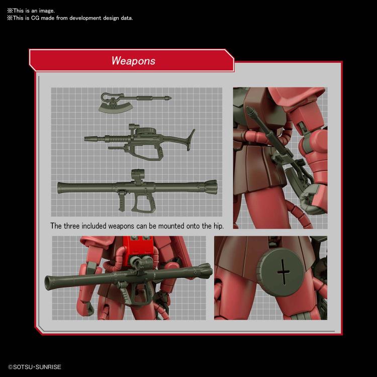 Gundam 1/144 HGUC #234 Gundam 0079 MS-06S Char's Zaku II (Revive Ver.) Model Kit