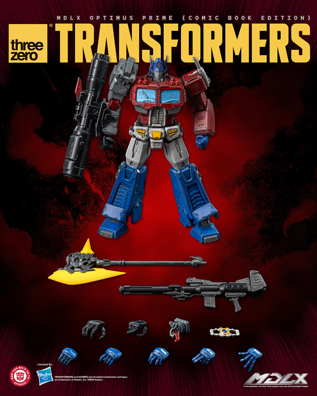 ThreeZero MDLX Transformers Optimus Prime (Comic Book Edition) Action Figure