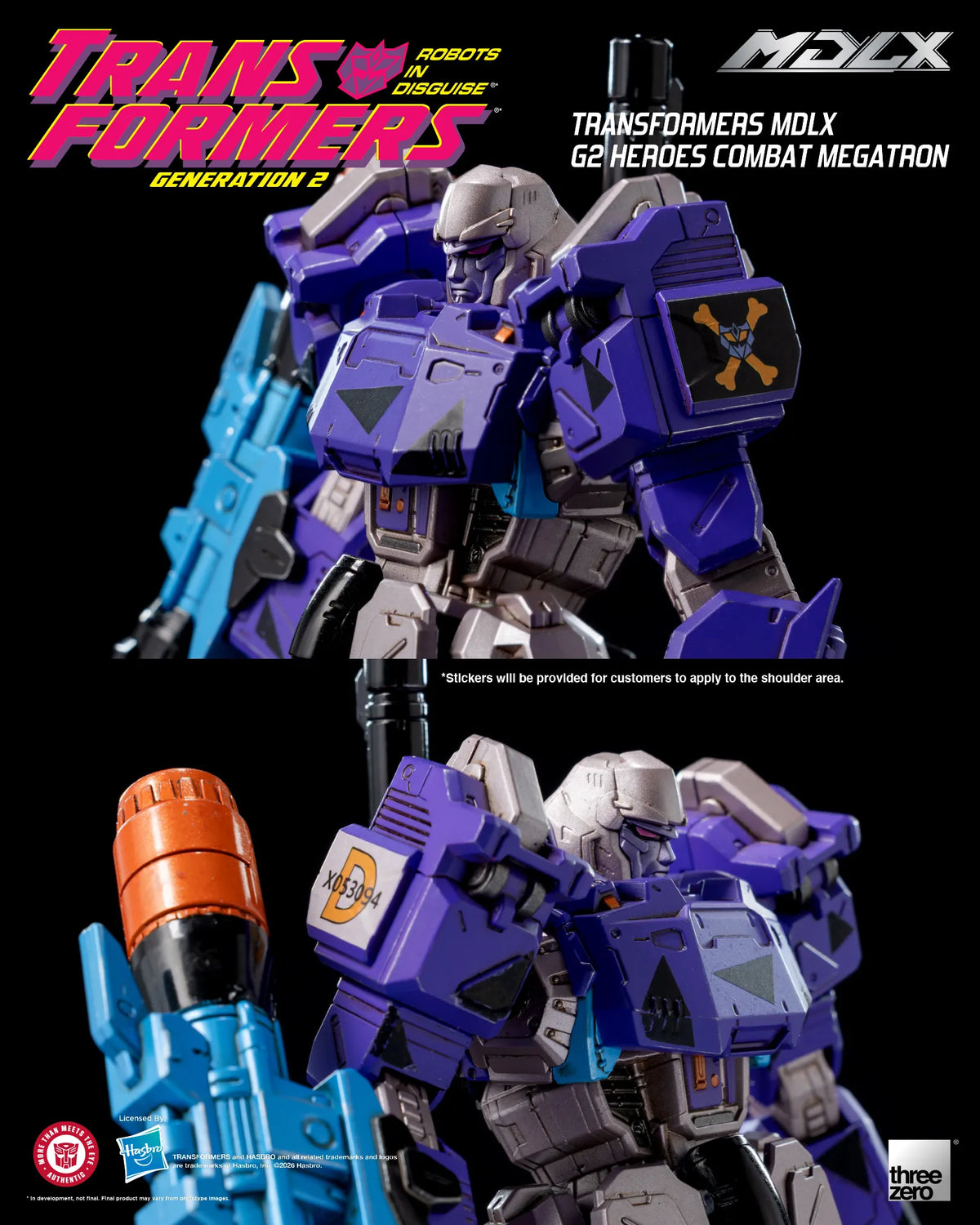 SDCC 2026 ThreeZero Transformers G2 Heroes Combat Megatron MDLX Action Figure Exclusive
