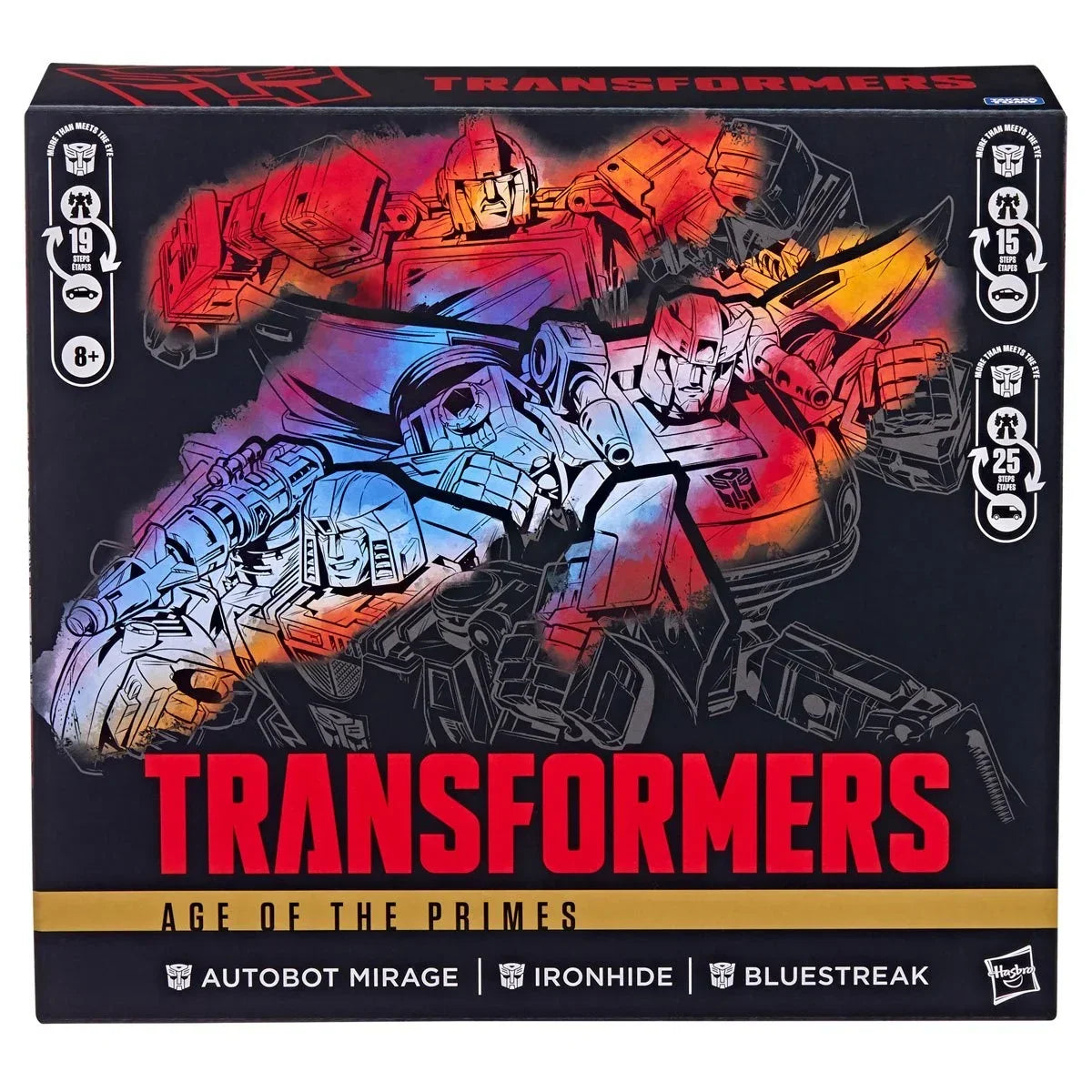 Transformers Age of the Primes Mirage, Ironhide, and Bluestreak Action Figure Set