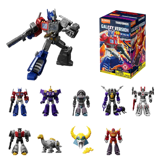 Blokees Transformers Model Kits Experience Galaxy Version #08 One Shall Fall Mystery Box Trading Figure Set of 9