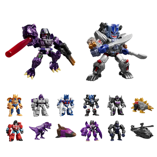 Blokees Transformers Model Kits Defender Version #06 Brutal Fang Mystery Box Trading Figure Set of 12