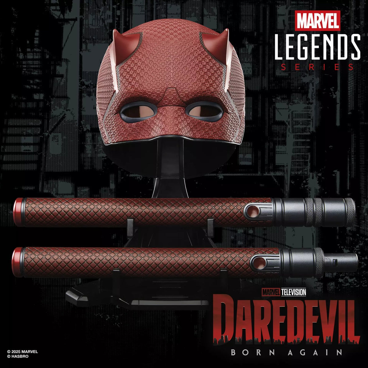 Marvel Legends Series Daredevil: Born Again Premium Roleplay Mask and Billy Club