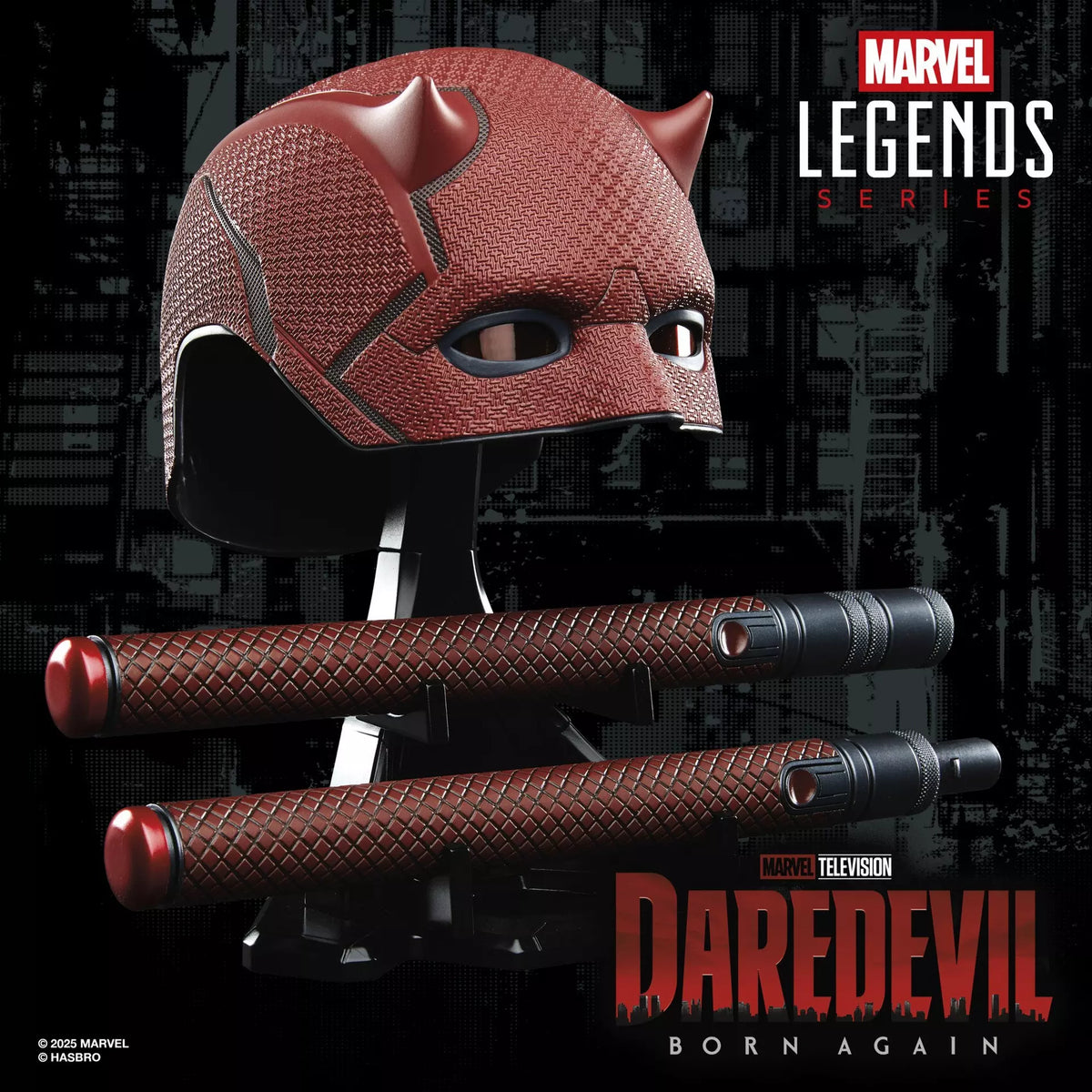 Marvel Legends Series Daredevil: Born Again Premium Roleplay Mask and Billy Club