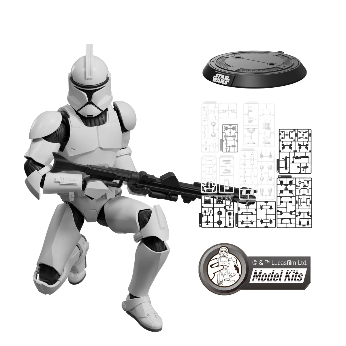 <em>STAR WARS: ATTACK OF THE CLONES</em> CHAMPION CLASS 07 CLONE TROOPER MODEL KITS | BLOKEES