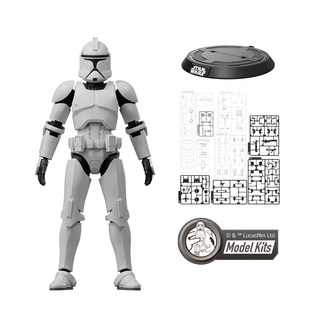 <em>STAR WARS: ATTACK OF THE CLONES</em> CHAMPION CLASS 07 CLONE TROOPER MODEL KITS | BLOKEES
