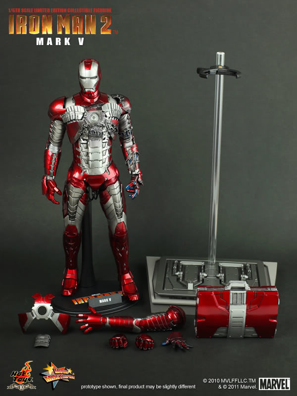 Hot Toys Iron Man (Mark V) 1/6 Scale Action Figure