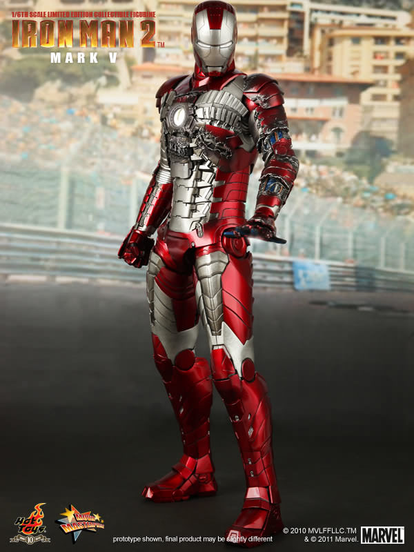 Hot Toys Iron Man (Mark V) 1/6 Scale Action Figure